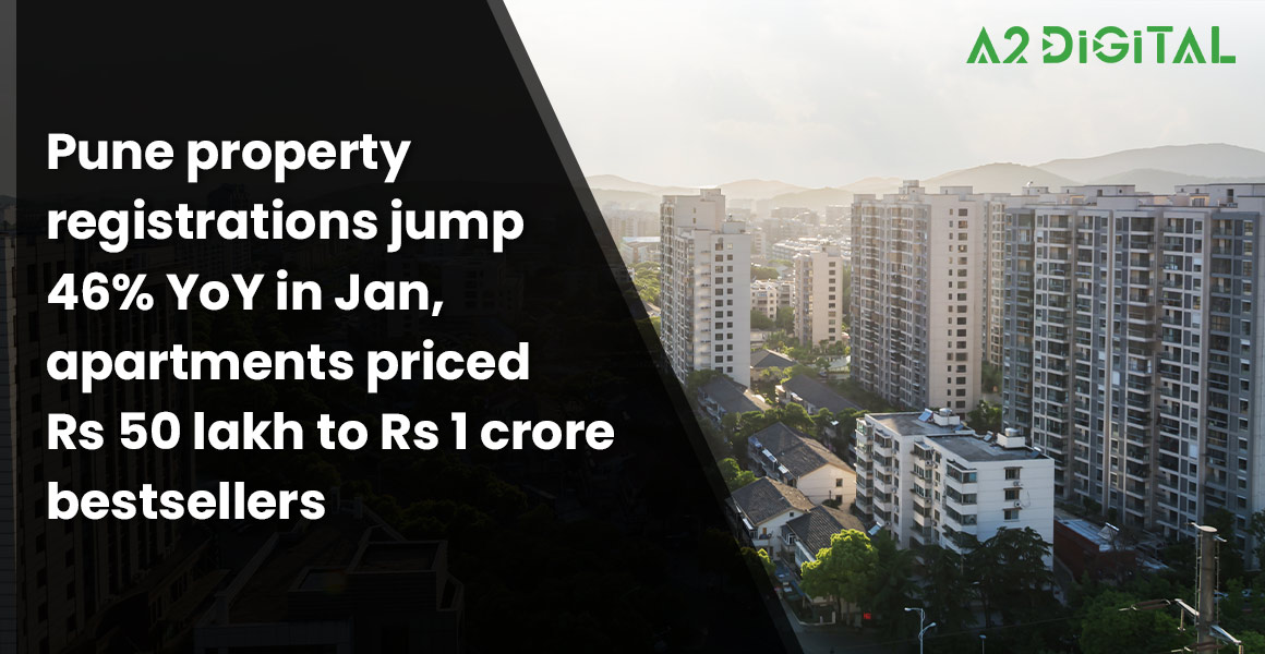 Pune property registrations jump 46% YoY in January 2024