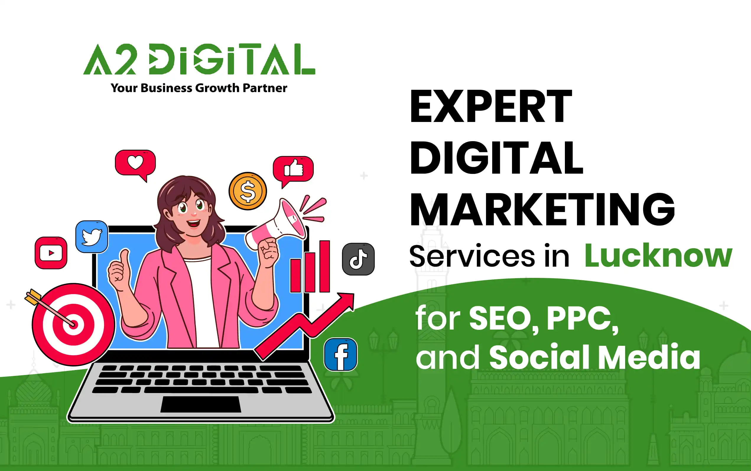 digital marketing services in Lucknow for SEO, PPC, and social media
